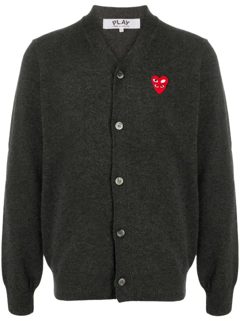 Comme Des Garçons Play logo button-down cardigan