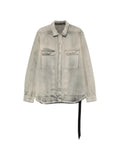 Rick Owens DRKSHDW faded denim jacket