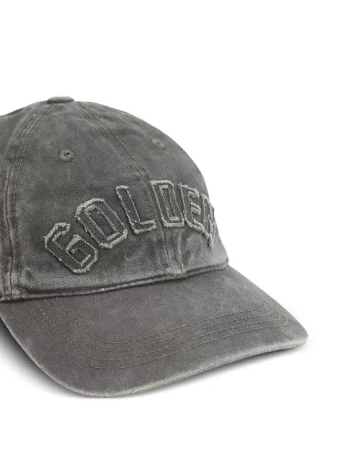 Golden Goose distressed baseball cap with Logo