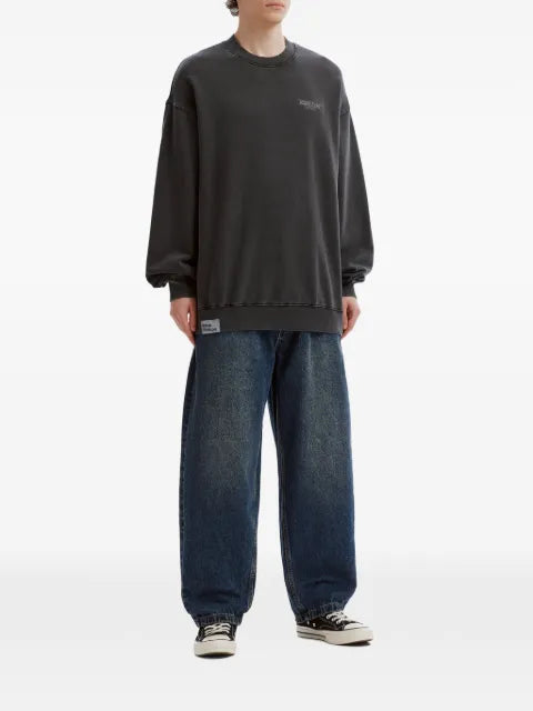 izzue embroidered map-print sweater
