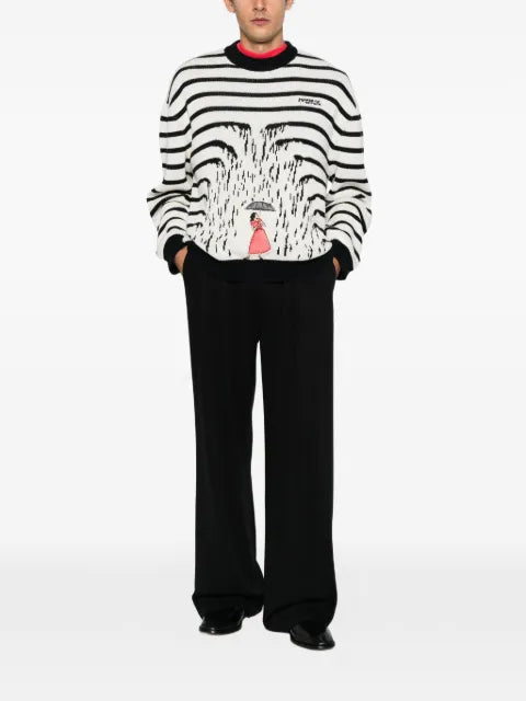 House of errors striped-pattern sweater