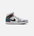 Air Jordan 1 Mid SE Men's Lifestyle Shoe – Black/White/Wolf Grey