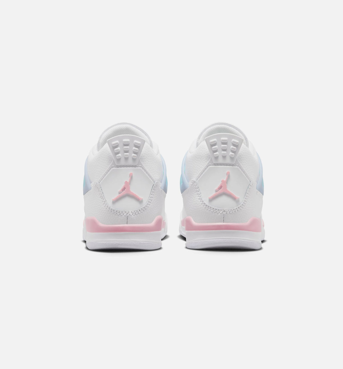 Air Jordan 4 Retro Medium Soft Pink Preschool Lifestyle Shoes - White/Medium Soft Pink/Half Blue