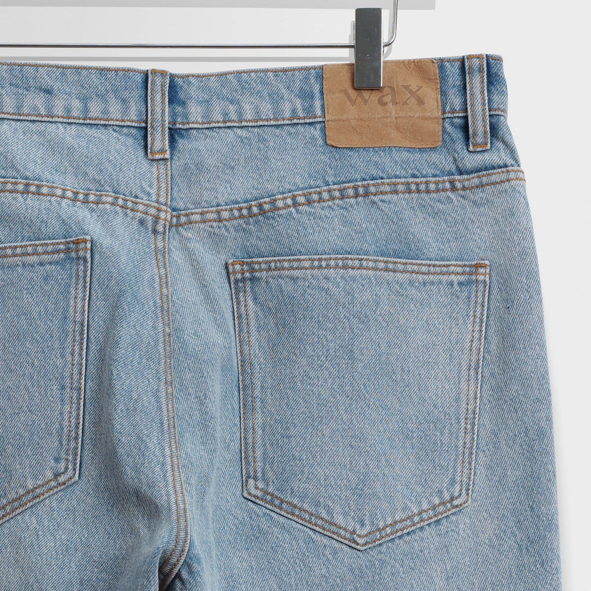 Wax London Russell Straight Fit Jean: Vintage Denim Light Blue Wash