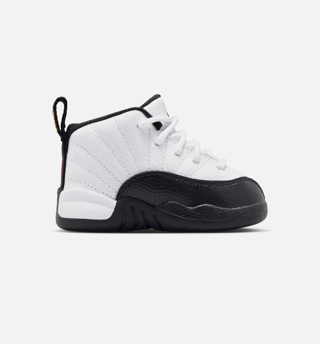 Air Jordan 12 Retro Taxi Infant Sneakers - White/Black/Taxi Yellow