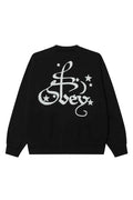 OBEY SPELLBOUND FADED CREW Digital Black Faded Wash
